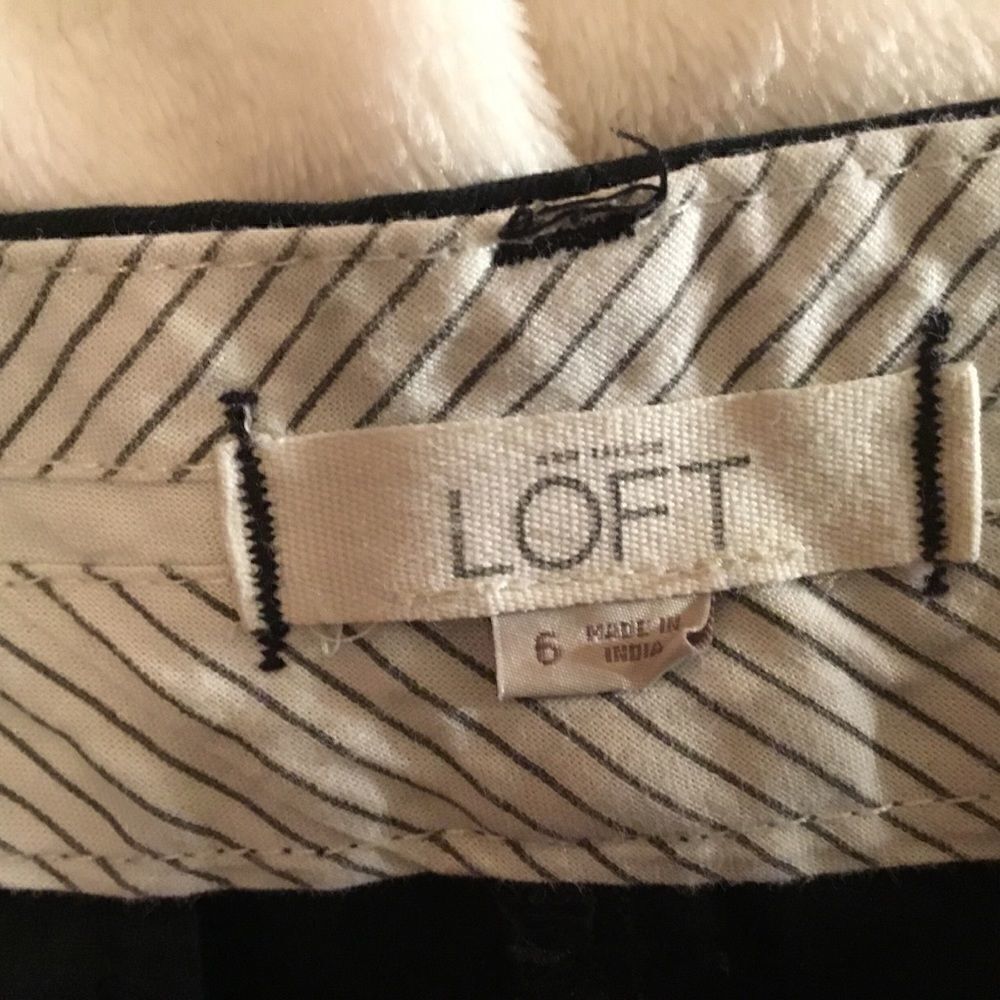 NWOT. Loft Women’s Sz 6 Black Cotton Shorts - Picture 2 of 7